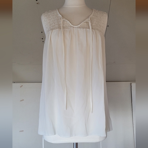 Simply Vera | Vera Wang Womens Sleeveless Blouse size XL | Elegant Vintage Style - Picture 4 of 10